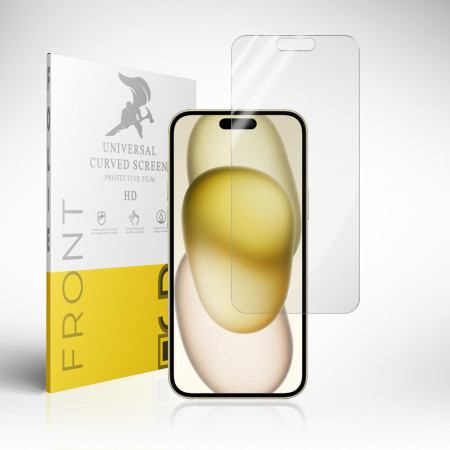 Panzerfolie für iPhone 15 Plus Bildschirmschutz Hydrogel Folie TPU Film Klar Zaluxis 6