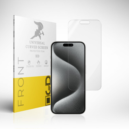 Panzerfolie für iPhone 15 Pro Bildschirmschutz Hydrogel Folie TPU Film Klar Zaluxis 6