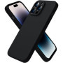 Handy Hülle für iPhone 15 Pro Schutz Case mit Kameraschutz Cover Slim Schwarz Zaluxis 5