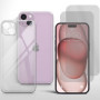 Schutzhülle für iPhone 15 Plus Schutz Case mit Kameraschutz Klar 2x Panzerfolie Zaluxis 8