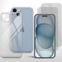 Schutzhülle für iPhone 15 Handy Tasche mit Kameraschutz 2x Panzerfolie 9H Klar Zaluxis 8