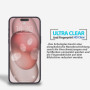 Panzerfolie für iPhone 15 Plus Display Schutzglas Gehärtetes Echt Glas 9H Klar Zaluxis 4