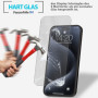 Panzerfolie für iPhone 15 Pro Max Displayschutzglas Gehärtetes Echt Glas 9H Klar Zaluxis 4