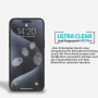 Panzerfolie für iPhone 15 Pro Max Displayschutzglas Gehärtetes Echt Glas 9H Klar Zaluxis 4