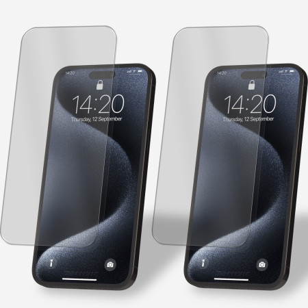 2x Panzerfolie für iPhone 15 Pro Display Schutz Verbundglas 9H Echt Glas Klar Zaluxis 5