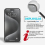 2x Panzerfolie für iPhone 15 Pro Display Schutz Verbundglas 9H Echt Glas Klar Zaluxis 5