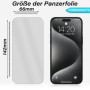 2x Panzerfolie für iPhone 15 Pro Display Schutz Verbundglas 9H Echt Glas Klar Zaluxis 5