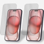 2x Panzerfolie für iPhone 15 Plus Display Schutz Verbundglas 9H Echt Glas Klar Zaluxis 5