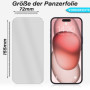 2x Panzerfolie für iPhone 15 Plus Display Schutz Verbundglas 9H Echt Glas Klar Zaluxis 5