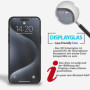 2x Panzerfolie für iPhone 15 Pro Max Displayschutz Verbundglas 9H Echt Glas Klar Zaluxis 5