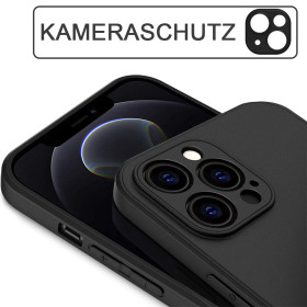 Hülle für iPhone 15 14 13 12 Pro Max Handy Schutzhülle mit Schutzkamera Schwarz Zaluxis 3,95 €