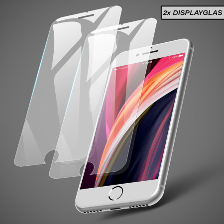 Hülle für iPhone 7 8 Plus Schutzcase Klar Kamera geschützt / 2x Panzerfolie 9H Zaluxis 5,90 €