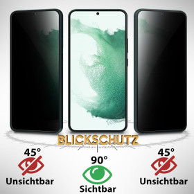 Blickschutz Panzerfolie für Samsung Galaxy Sichtschutz Folie Privacy Schwarz Mat Zaluxis 2,99 €