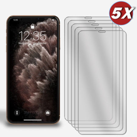5er-Pack Display Glasfolie für iPhone XS Max Panzefolie 9H Hartglas Schutzglas Zaluxis 8,99 €