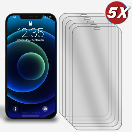 5er-Pack Display Glasfolie für iPhone 12 Pro Max Panzerfolie Hartglas Schutzglas Zaluxis 8,99 €