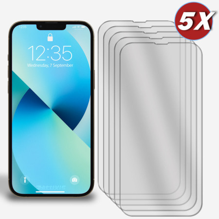 5er-Pack Display Glasfolie für iPhone 13 Pro Max Panzerfolie Hartglas Schutzglas Zaluxis 8,99 €
