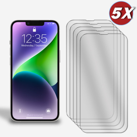 5er-Pack Display Glasfolie für iPhone 13 Panzerfolie 9H Hartglas Schutzglas Zaluxis 8,99 €