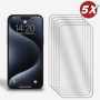 5er-Pack Display Glasfolie für iPhone 15 Pro Panzerfolie 9H Hartglas Schutzglas Zaluxis 8,99 €