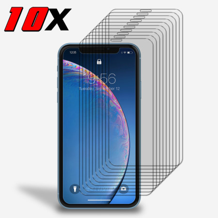 10x Panzerfolie Display Schutz Glasfolie für iPhone XR Echt Hartglas 9H Klar Zaluxis 12,99 €