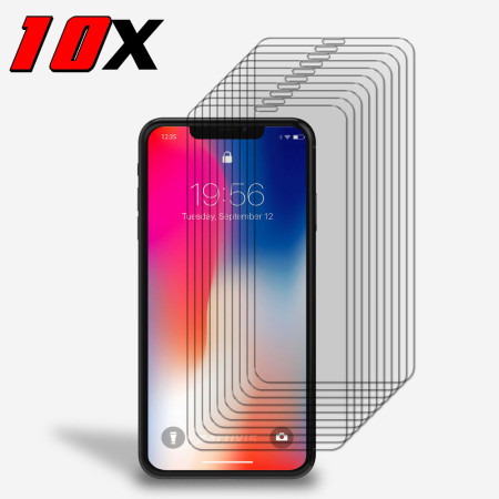 10x Panzerfolie Display Schutz Glasfolie für iPhone XS Echt Hartglas 9H Klar Zaluxis 12,99 €