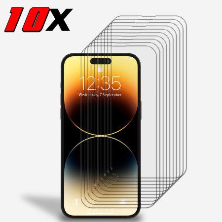 10x Panzerfolie Display Schutz Glasfolie für iPhone 14 Pro Echt Hartglas 9H Klar Zaluxis 12,99 €