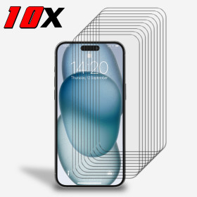 10x Panzerfolie Display Schutz Glasfolie für iPhone 15 Plus Echt Hartglas 9H Zaluxis 12,99 €