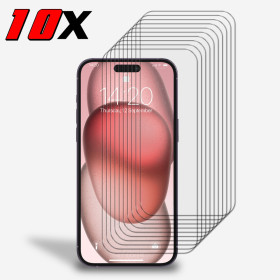 10x Panzerfolie Display Schutz Glasfolie für iPhone 15 Echt Hartglas 9H Klar Zaluxis 12,99 €