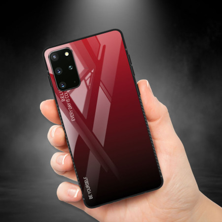 Hülle für Samsung Galaxy S20 S10 S9 mit Panzerfolie 9H Cover Motiv Aurora Glas Zaluxis 3,99 €