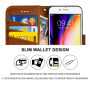 Wallet Flip Case für iPhone 7 Plus / 8 Plus Schutz Hülle Tasche Etui - Braun Zaluxis 5,99 €