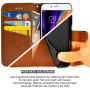 Wallet Flip Case für iPhone 7 Plus / 8 Plus Schutz Hülle Tasche Etui Dunkelbraun Zaluxis 5,99 €