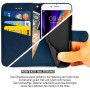 Wallet Flip Case für iPhone 7 Plus / 8 Plus Schutz Hülle Tasche Etui - Blau Zaluxis 5,99 €
