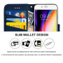 Wallet Flip Case für iPhone 7 Plus / 8 Plus Schutz Hülle Tasche Etui - Blau Zaluxis 5,99 €