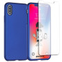 360° Full Cover Case für iPhone X Xs Schutzhülle 3in1 Rundum Schutz 9H Hartglas Zaluxis 5,99 €