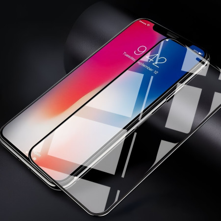 5D Panzerfolie für iPhone X / XS Schutzglas Vollabdeckung Echt Glas 9H - Schwarz Zaluxis 5,99 €