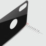 Rückseite Vollschutz 3D Panzerfolie für iPhone XS Schutzglas 9H - Schwarz