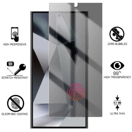 2x Panzerfolie Anti-Spy Gehärtetes Glas für Samsung Galaxy S25 S25Plus S25 Ultra ZaliOne 19,99 €
