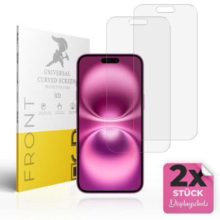 2x Hydrogelfolie für iPhone 16 Plus Bildschirmschutz Panzerfolie TPU Klar Zaluxis 5,99 €